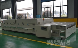 熱烈祝賀北京南火汽車配件有限公司與耐美特集團(tuán)上海分公司成功簽約1臺汽車內(nèi)飾板紅外線加熱線隧道爐12萬元！